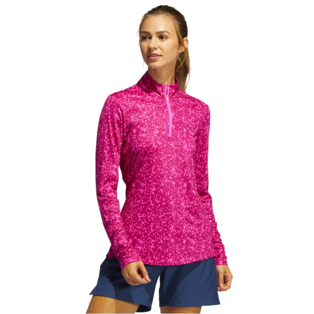ADIDAS PRIMEGREEN AEROREADY LONG SLEEVE QUARTER ZIP PULL OVER